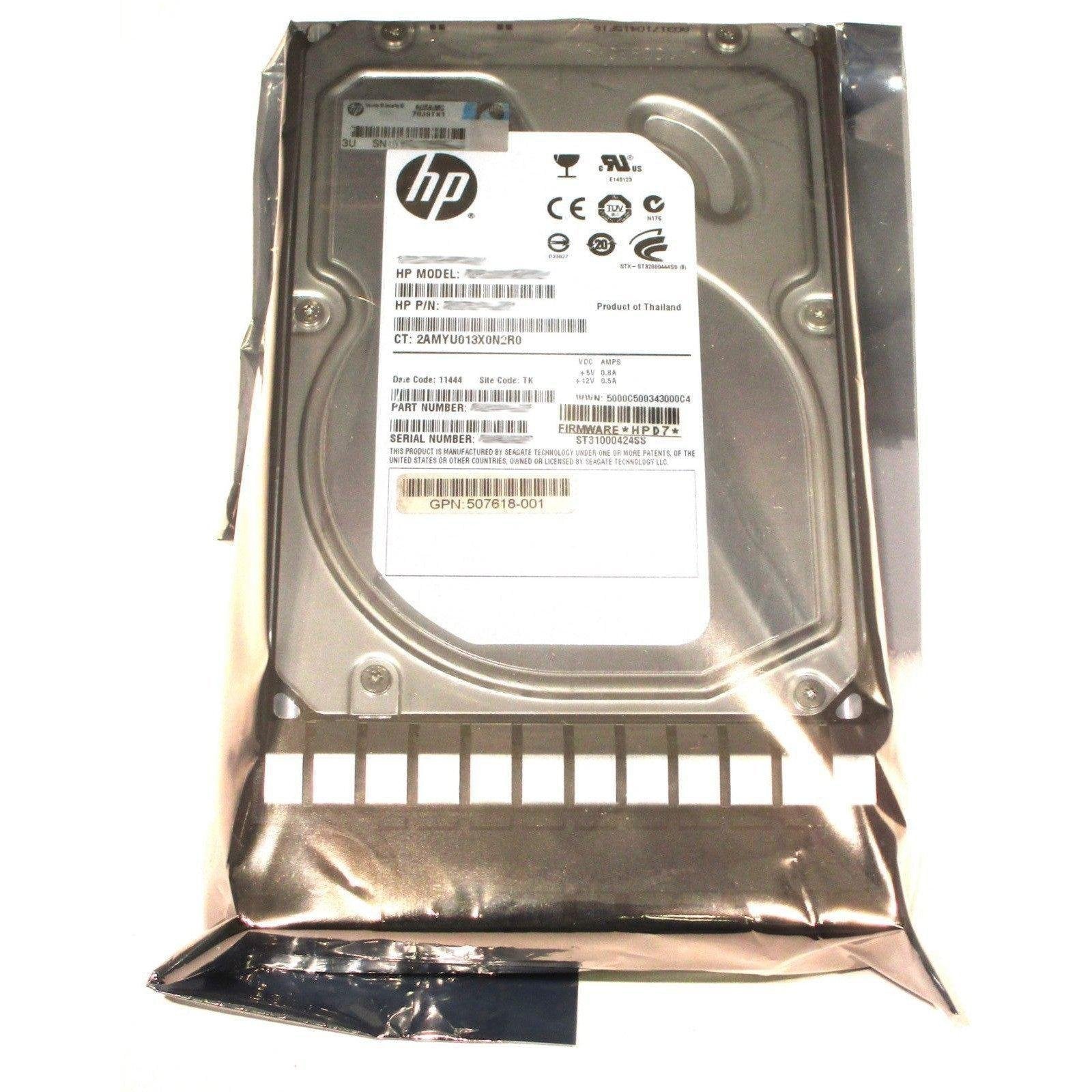782669-B21 782995-001 HP 6TB 6G SAS 7.2K LFF Mid Line Hot Plug HDD 888793353844 - AloinfoUSA