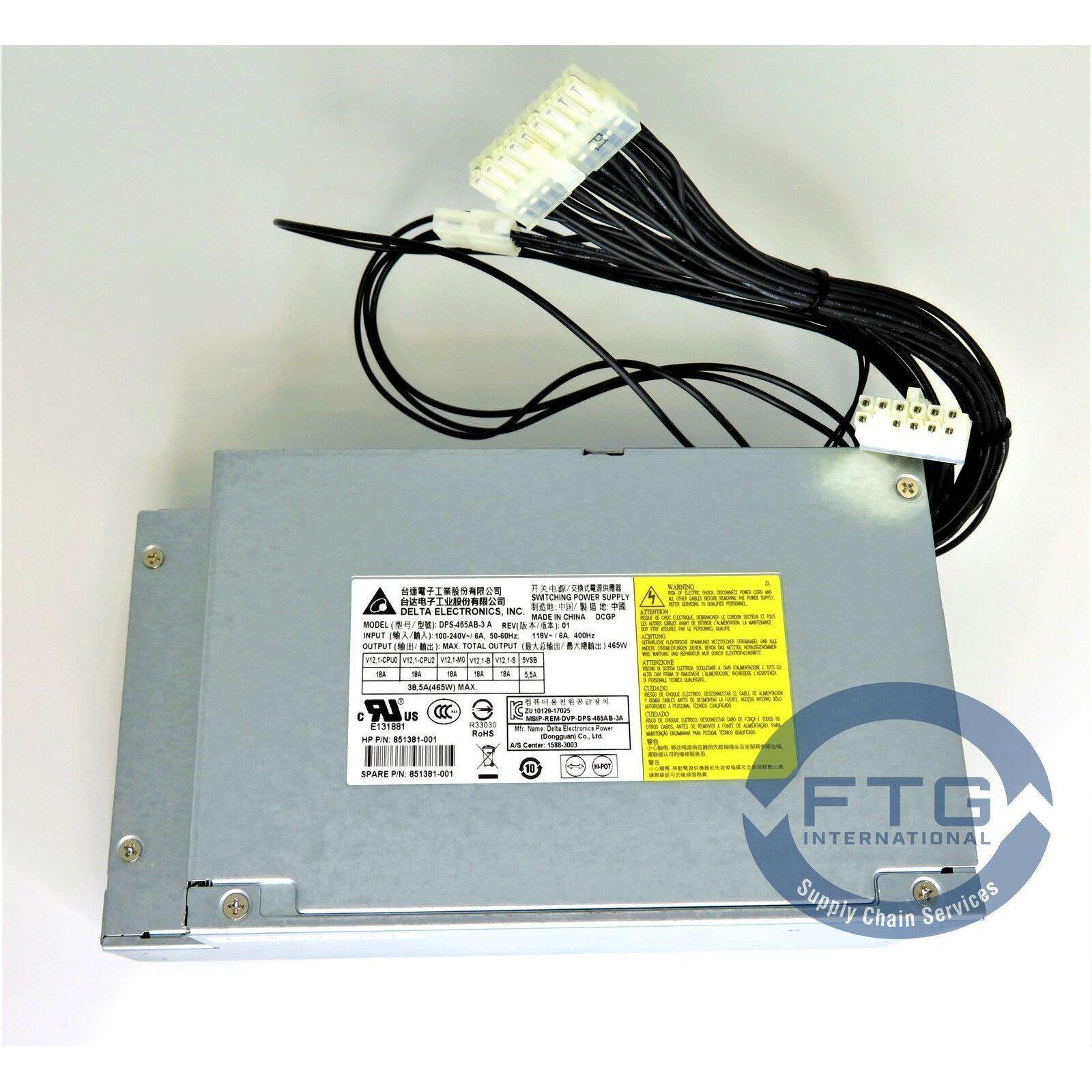 851381-001 / 851381-001 PSU Z4 G4 (PIKE) 465W dps-465ab-3 a - AloinfoUSA