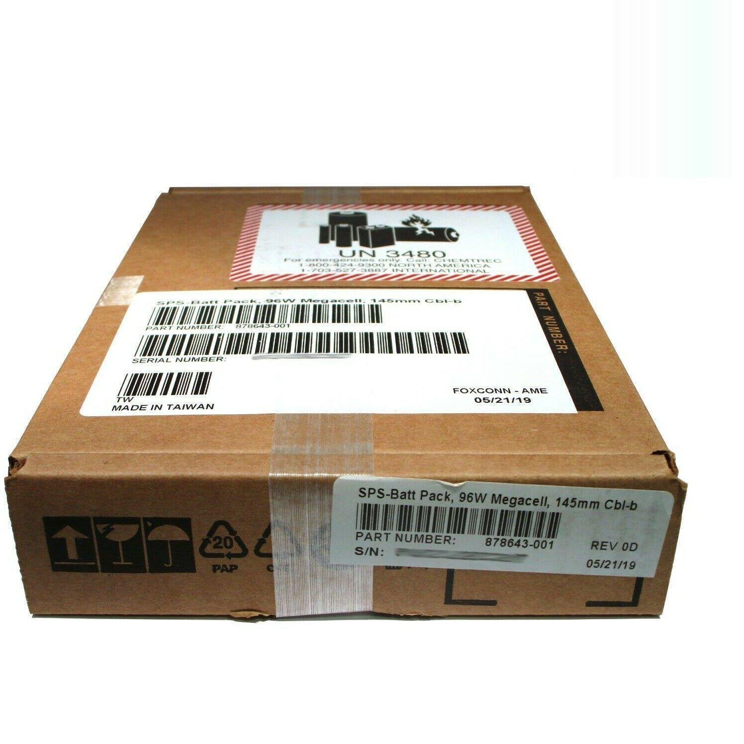 878643-001 HPE 96W Smart Storage Battery Module 875241-B21 871264-001 Bateria - AloinfoUSA