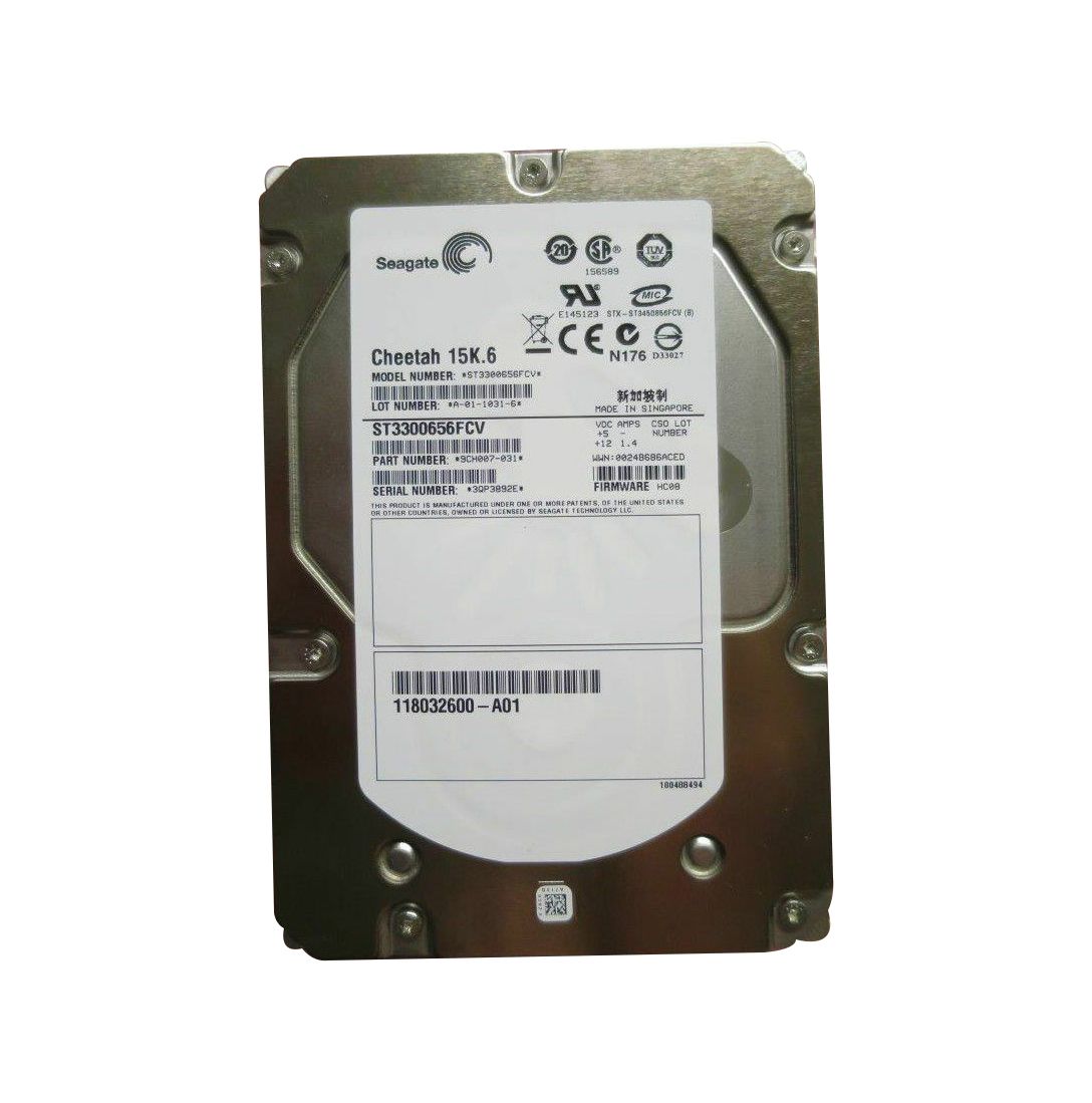 SEAGATE 300GB 15K RPM FIBRE CHANNEL FC 40 ST3300656FCV 9CH007-031 - AloTechInfoUSA