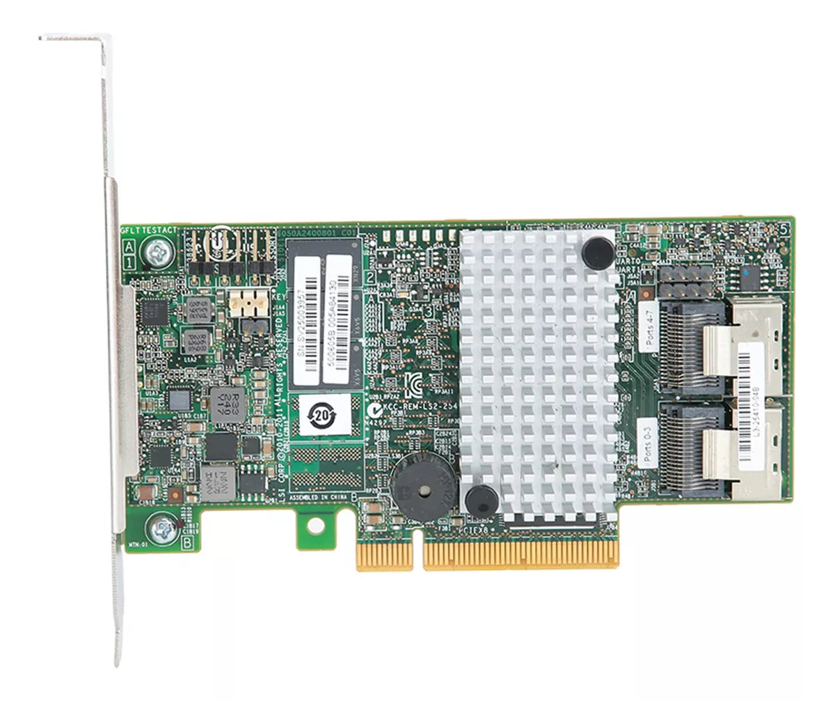 Controladora LSI LOGIC LSI00202 Megaraid SAS 9260-8i 8 PORT 6Gb/s SATA RAID controller 512MB PCI-Express Kit - AloTechInfoUSA
