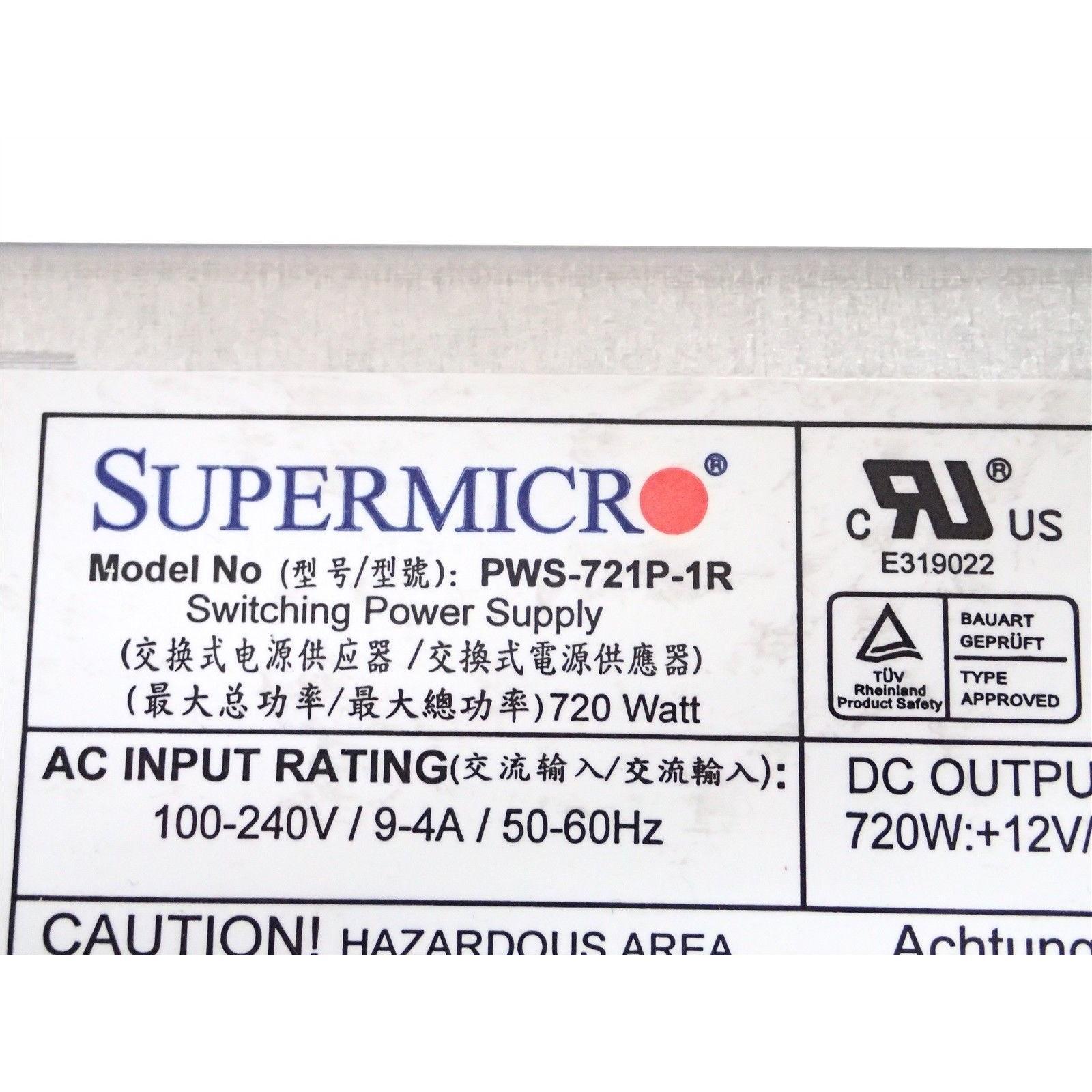 Ablecom PWS-721P-1R 720W 80 Plus Gold Hot Swappable Power Supply Fonte - AloinfoUSA