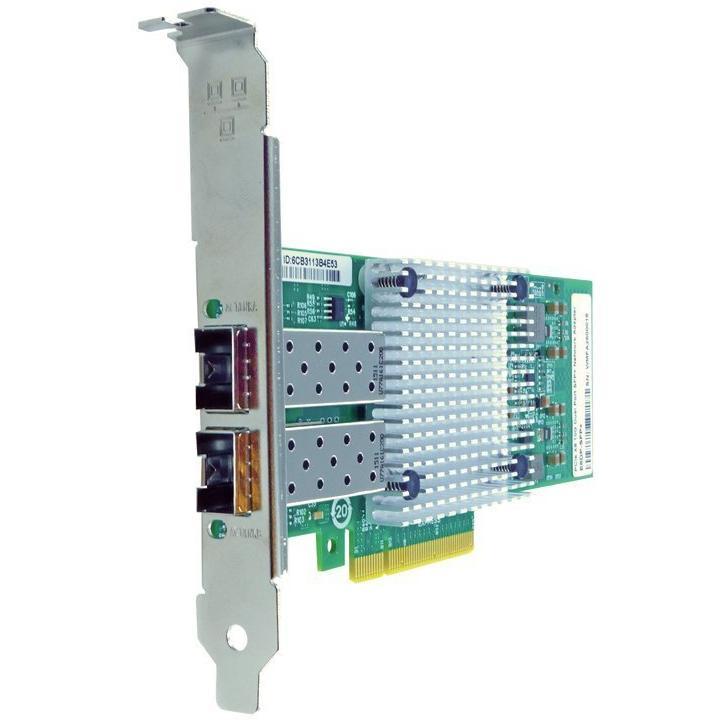 Axiom 718904-B21-AX Network adapter - PCIe 2.0 x8 - 10 Gigabit SFP+ x 2 - for HPE ProLiant DL360p Gen8, DL380 Gen9, DL380p Gen8 - AloinfoUSA