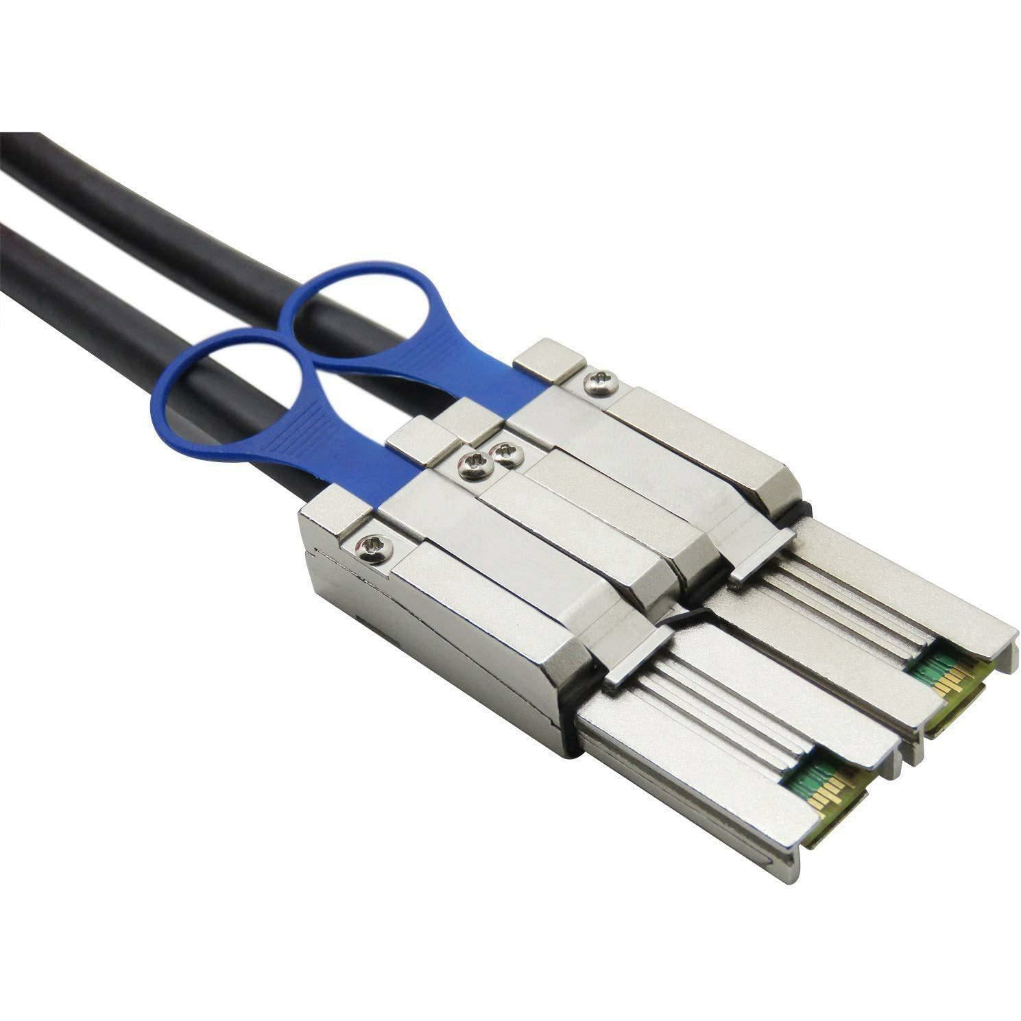 CableDeconn Mini SAS26P SFF-8088 to SFF-8088 External Cable Attached SCSI (2M, 8088 to 8088) - AloinfoUSA