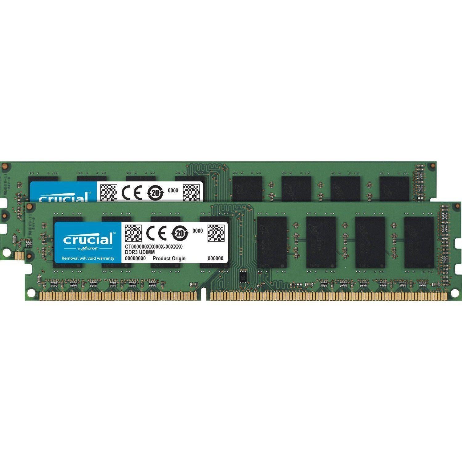Crucial 8GB Kit (4GBx2) DDR3L 1600 MT/s (PC3L-12800) Unbuffered UDIMM Memory CT2K51264BD160B - AloinfoUSA