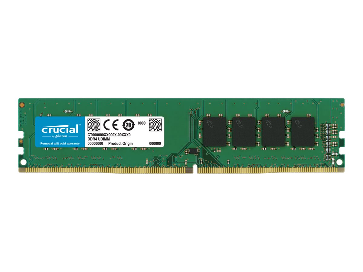 memory Crucial 16GB 288-Pin DDR4 VLP UDIMM DDR4 2666 (PC4 21300) ECC Unbuffered 2Rx8 - AloTechInfoUSA