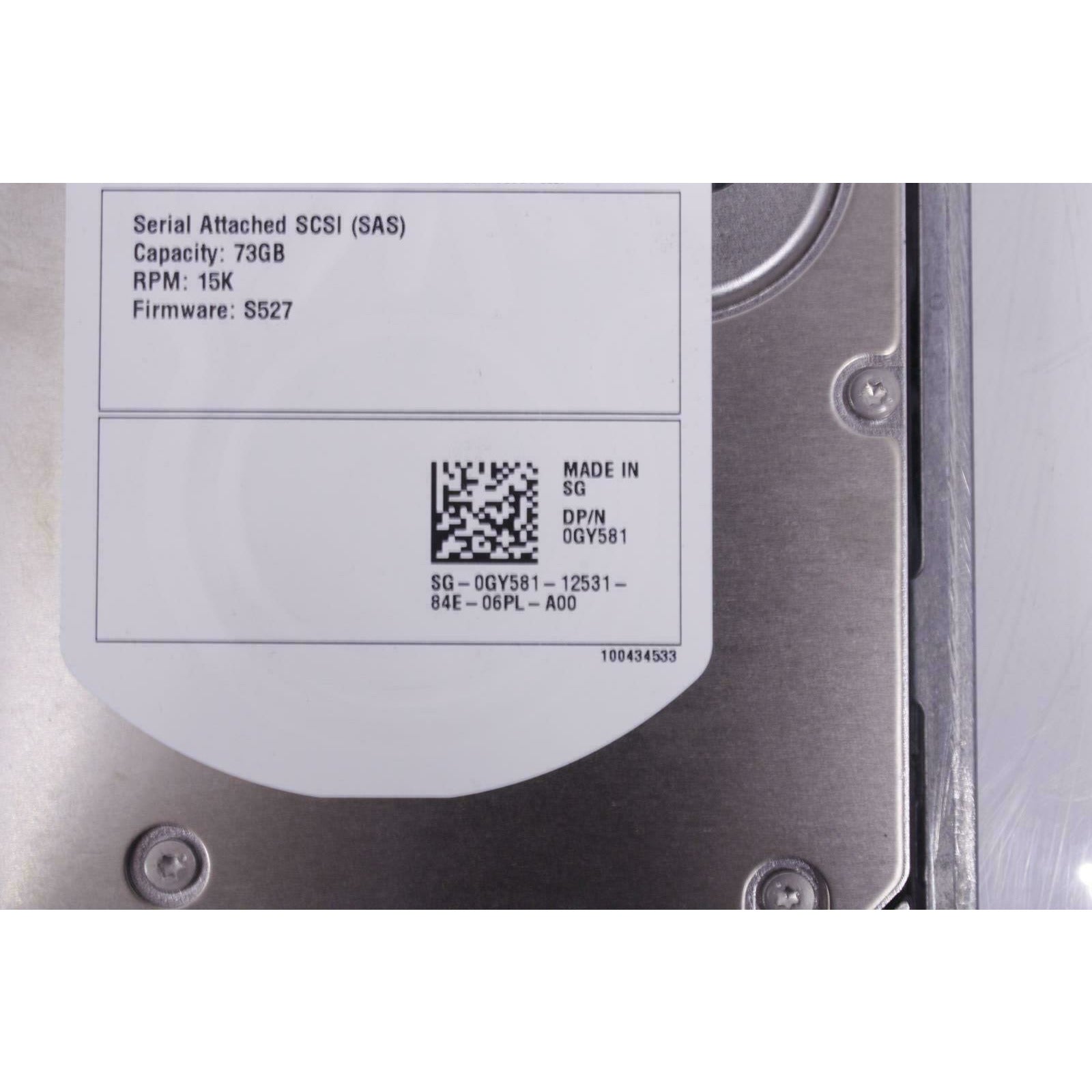 Dell 0GY581 GY581 Seagate ST373455SS 9Z3066-054 Cheetah 73.4GB 15.5K 102646335383 - AloinfoUSA