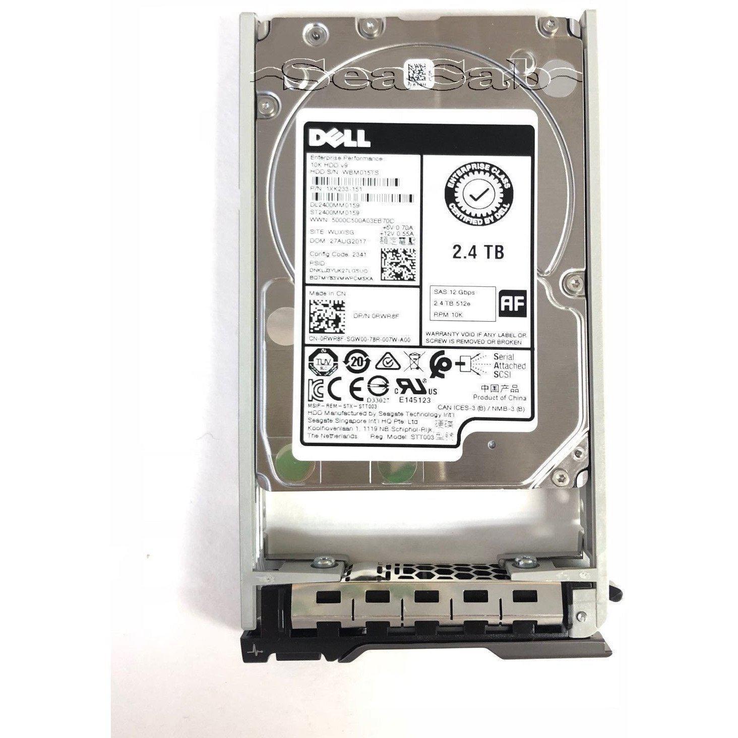 Dell 2.4TB SAS 10K 2.5 Inch 12Gbps Hard Drive for Gen 12 & 13 PowerEdge Servers - AloinfoUSA