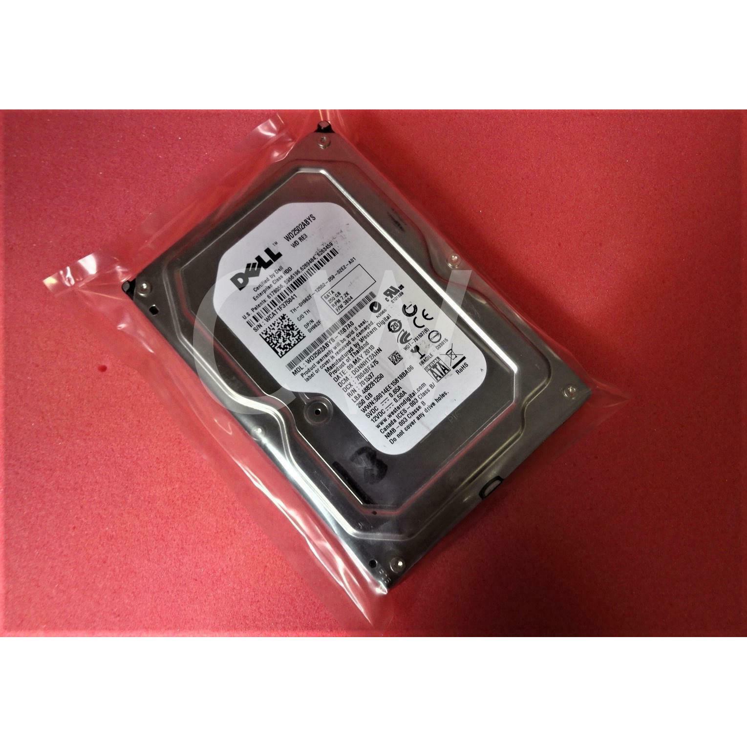 Dell H962F 0H962F 250GB 7.2K RPM 3Gb/s 16MB 3.5" SATA Hard Drive WD2502ABYS - AloinfoUSA