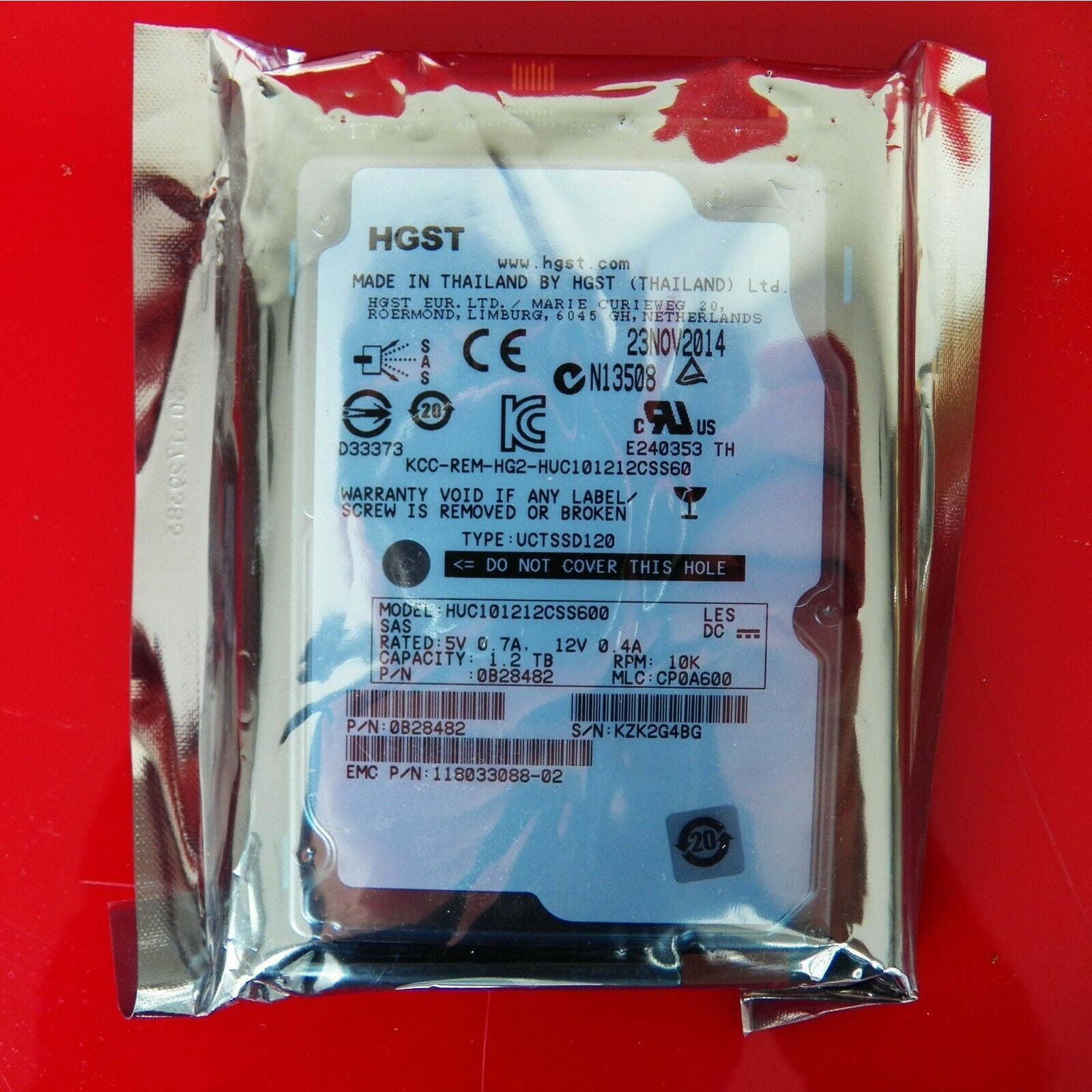 EMC 1.2TB 10K 6G SAS 2.5" V4-2S10-012 V5-2S10-012 V6-2S10-012 005050084 - AloinfoUSA