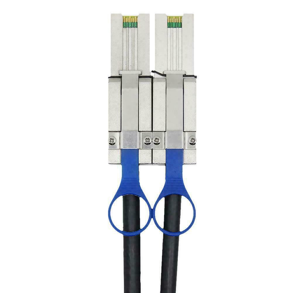 External Multila Mini SAS SFF-8088 to SFF-8088 Cable Mini SAS 26P 3FT 1M 713243025142 - AloinfoUSA