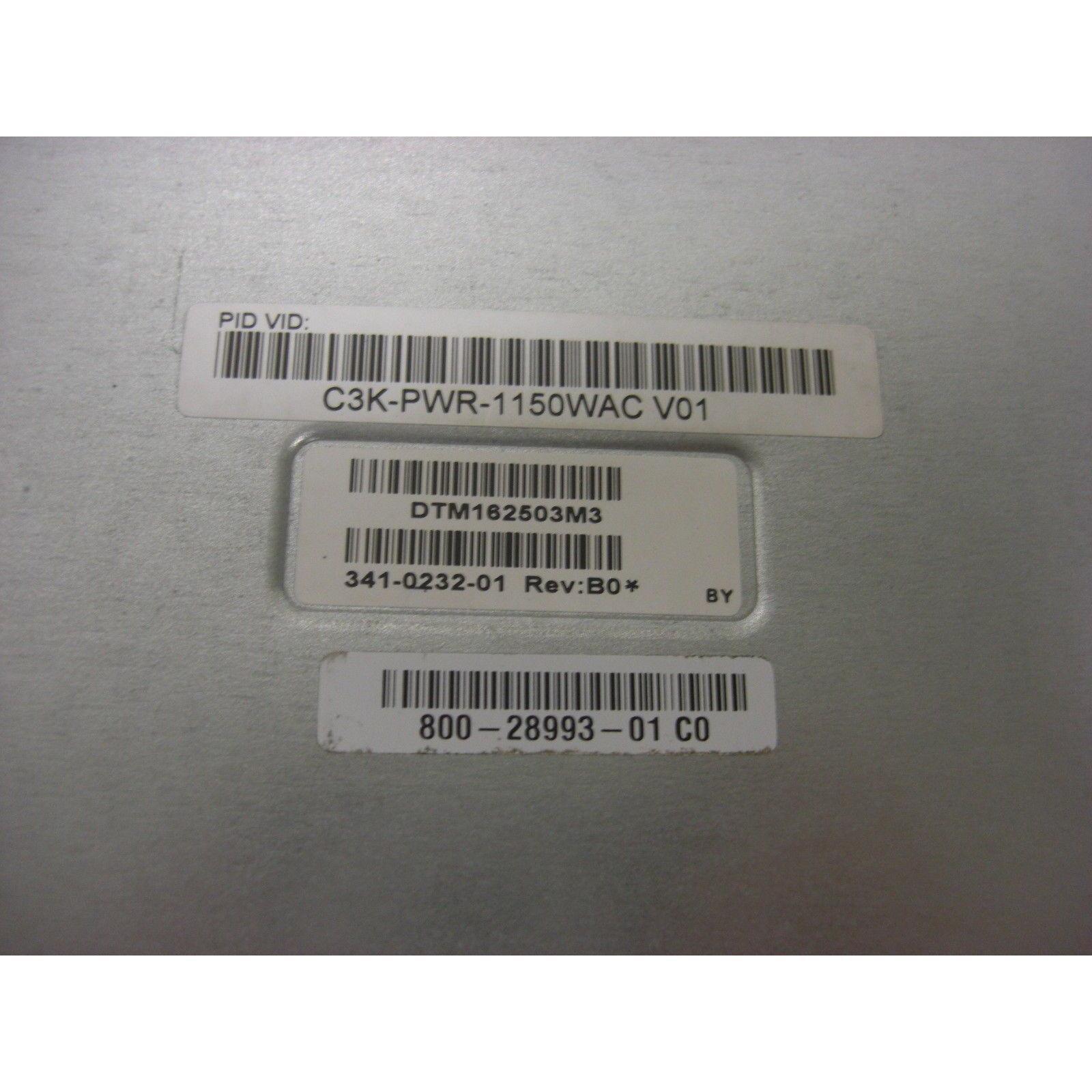 Fonte Cisco c3k-pwr-1150wac 341-0232-01 dpst-1150ab a 1150w max power supply - AloinfoUSA