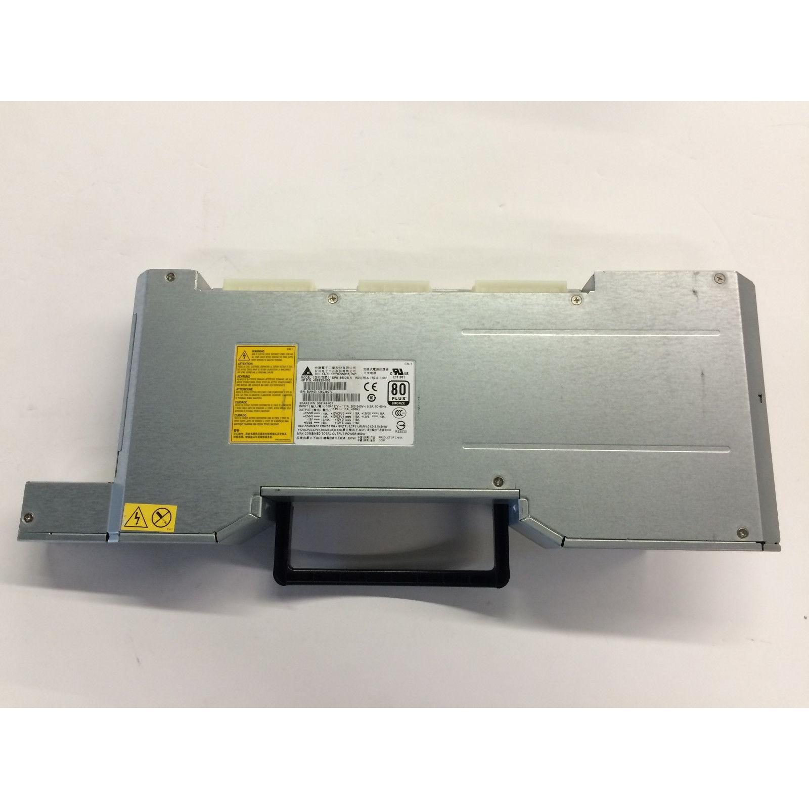 Fonte HP Z800 Workstation 850W Power Supply DPS-850DB 468929-003 Grade A - AloinfoUSA