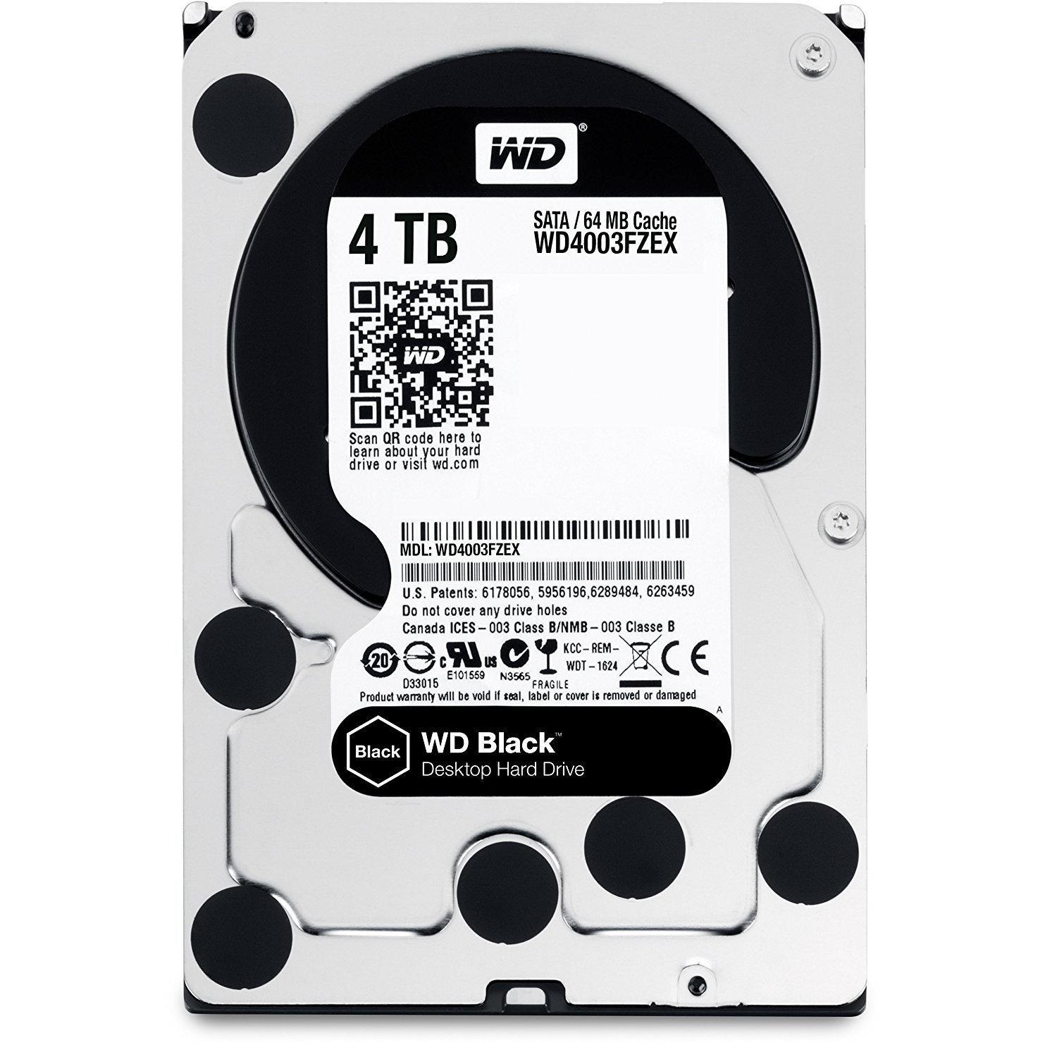 HD 4TB SATA 7.2k RPM 6G 3.5" WD4003FZEX - AloinfoUSA