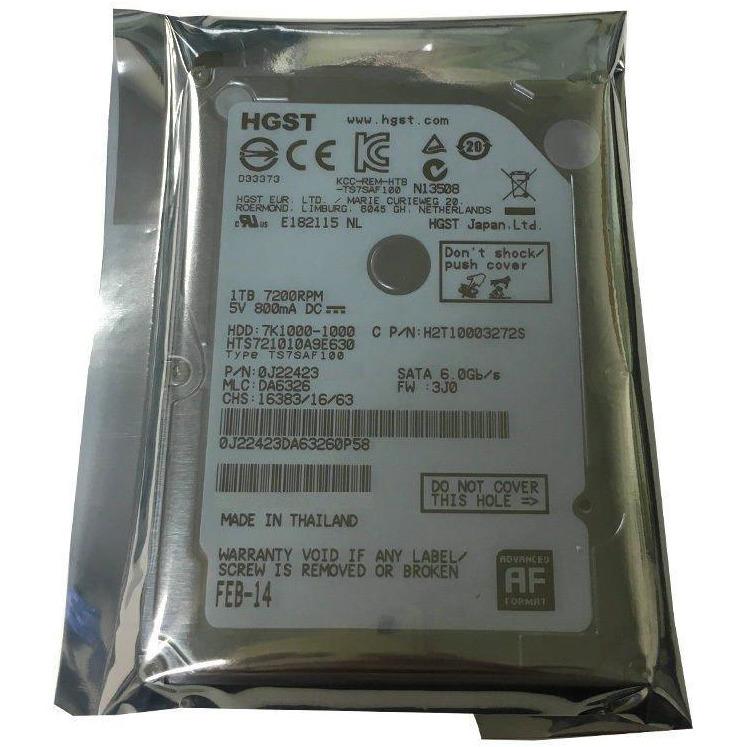 HGST 1TB 32MB Cache 7200RPM SATA III (6.0Gb/s) 2.5" PS3 & PS4 Hard Drive 0J22423 - AloinfoUSA
