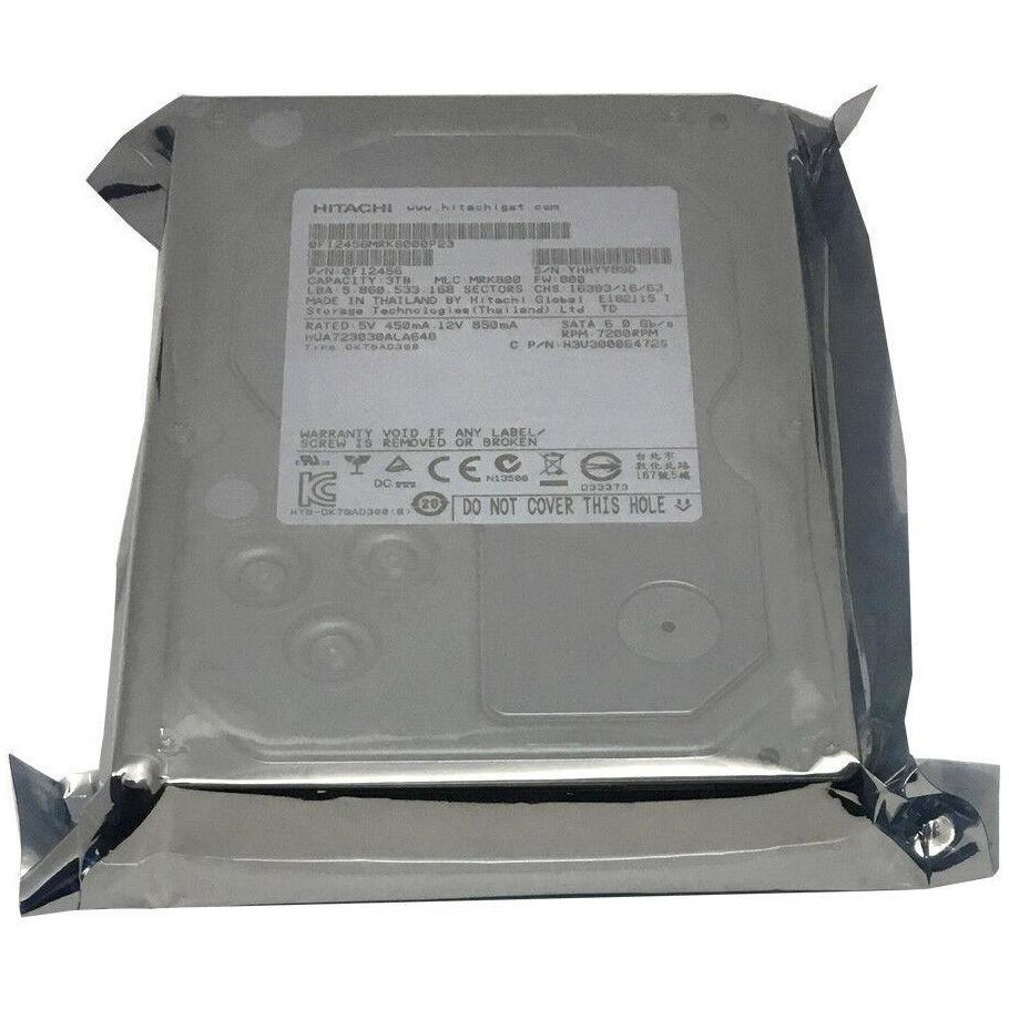 Hitachi Ultrastar HUA723030ALA640 3TB 7200 RPM 64MB SATA 6.0Gb/s 3.5" Hard Drive 829686001787 - AloinfoUSA