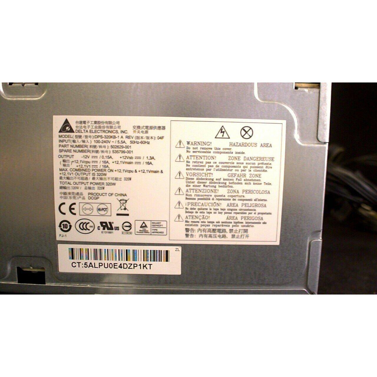 HP 320W Z200 Desktop Workstation Power Supply 535799-001 502629-001 - AloinfoUSA