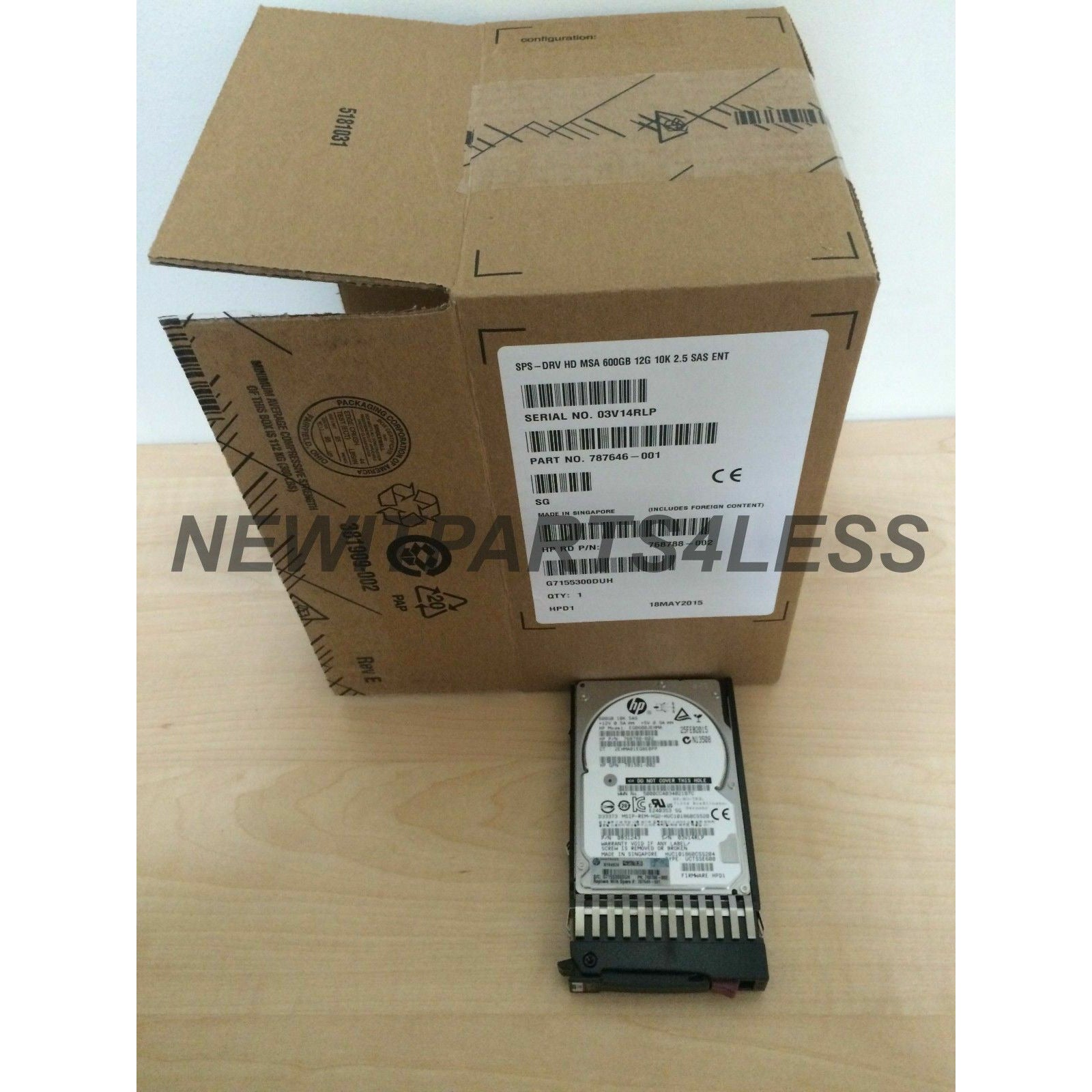 HP J9F46A | 787646-001 MSA 600GB 12G SAS 10K SFF 2.5IN DUAL PORT ENT HARD DRIVE 4514953791602 - AloinfoUSA