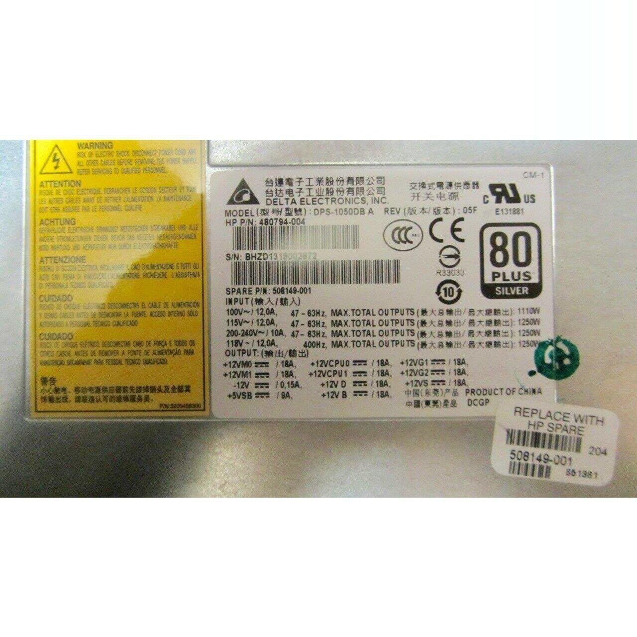 HP Z800 Workstation 1110W Power Supply