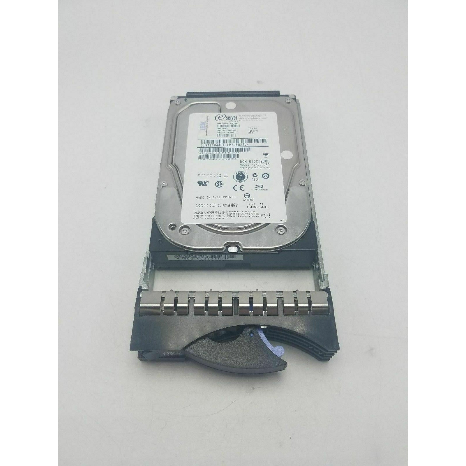 Ibm 39R7348 73GB 15K SAS Hot Swap 3.5 40K1043 26K5841 CA06697-B25900BA 102646335369 - AloinfoUSA