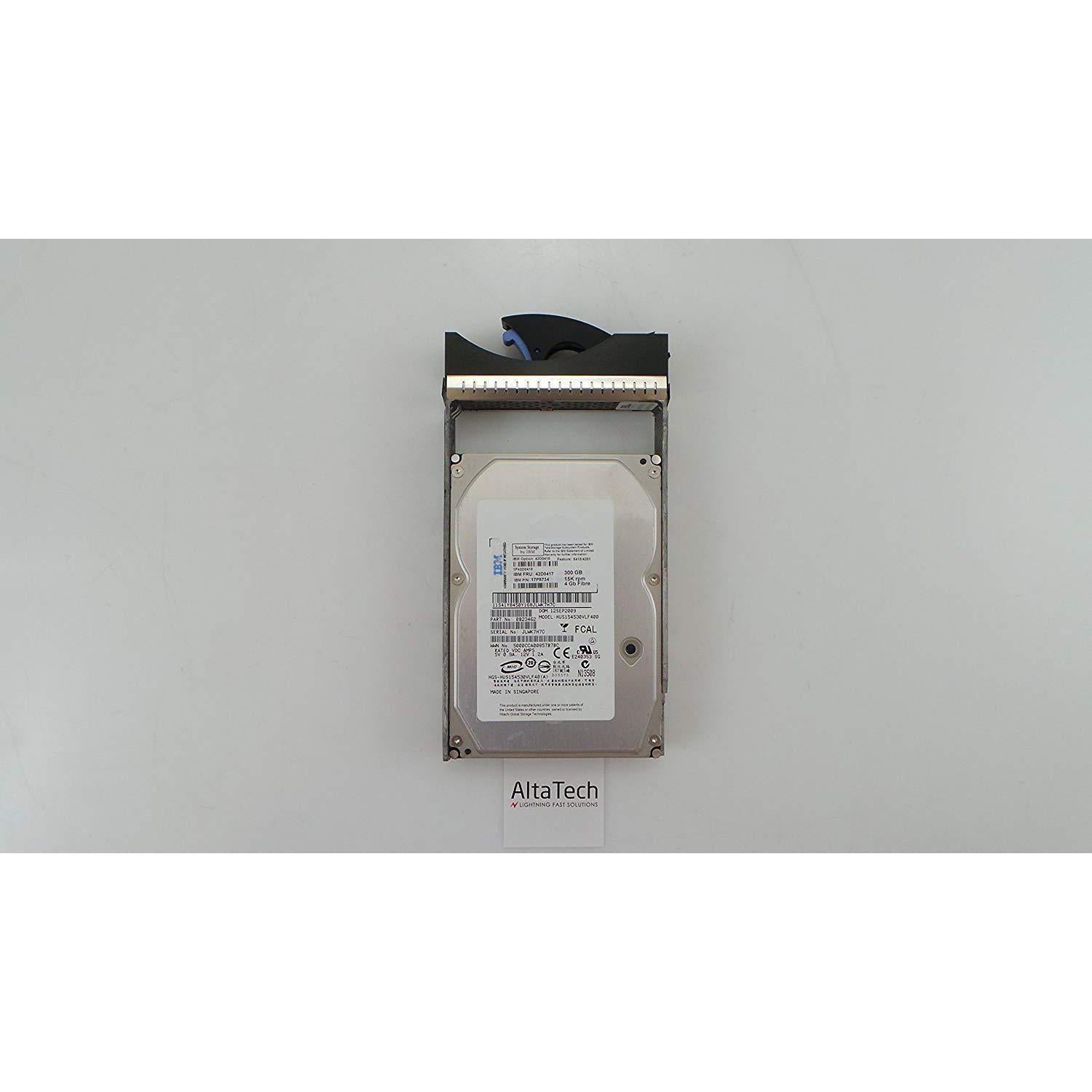 IBM 42D0417 300GB 15000 RPM 4GB/S Fiber Channel Hot-Swap E-DMM 3.5 Inch Hard Drive with Tray for System Storage DS4200 Express. - AloinfoUSA