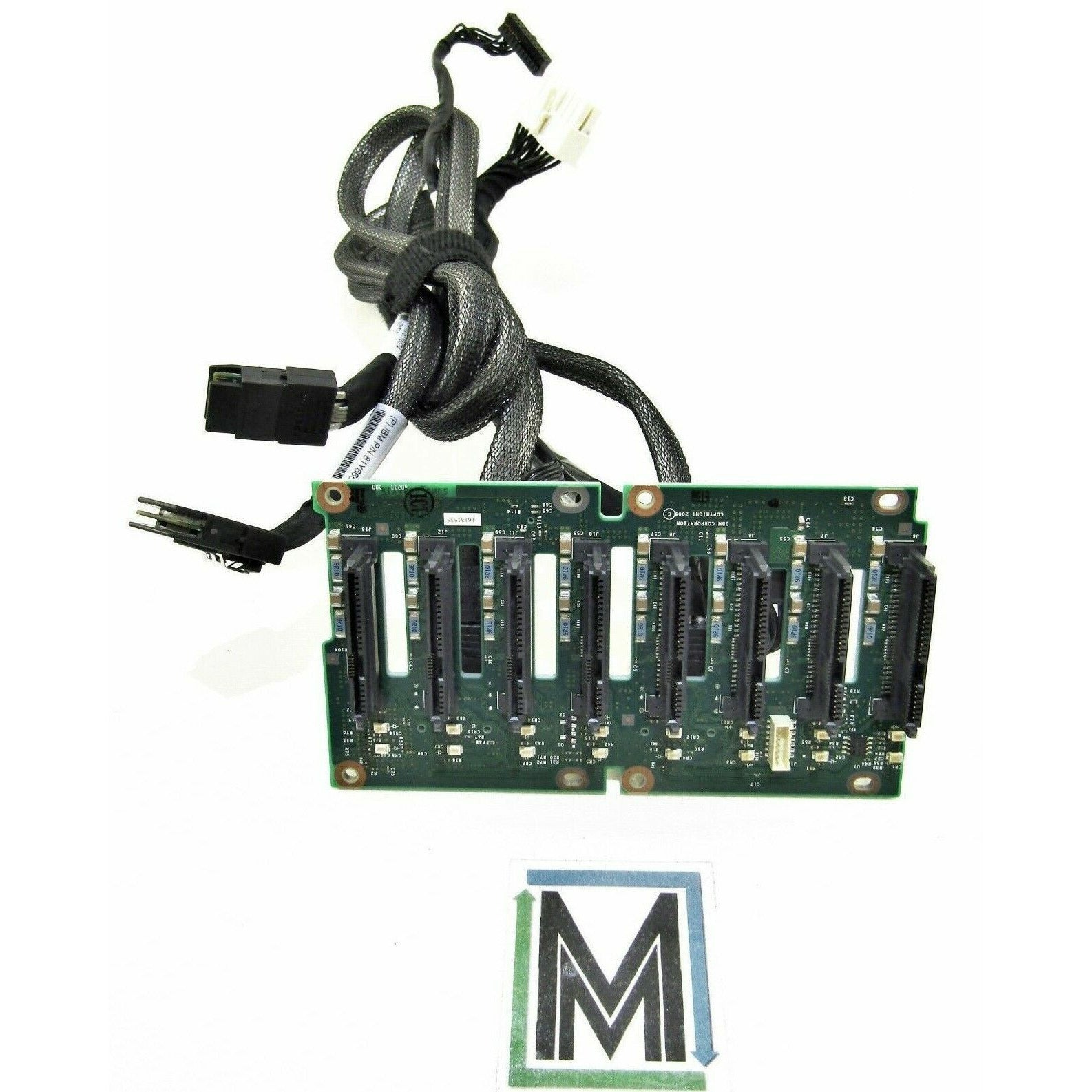 IBM 46W9187 46C9089 xSERIES x3400 x3650 x3750 M4 8-SLOT SAS 2.5" SFF BACKPLANE - AloinfoUSA