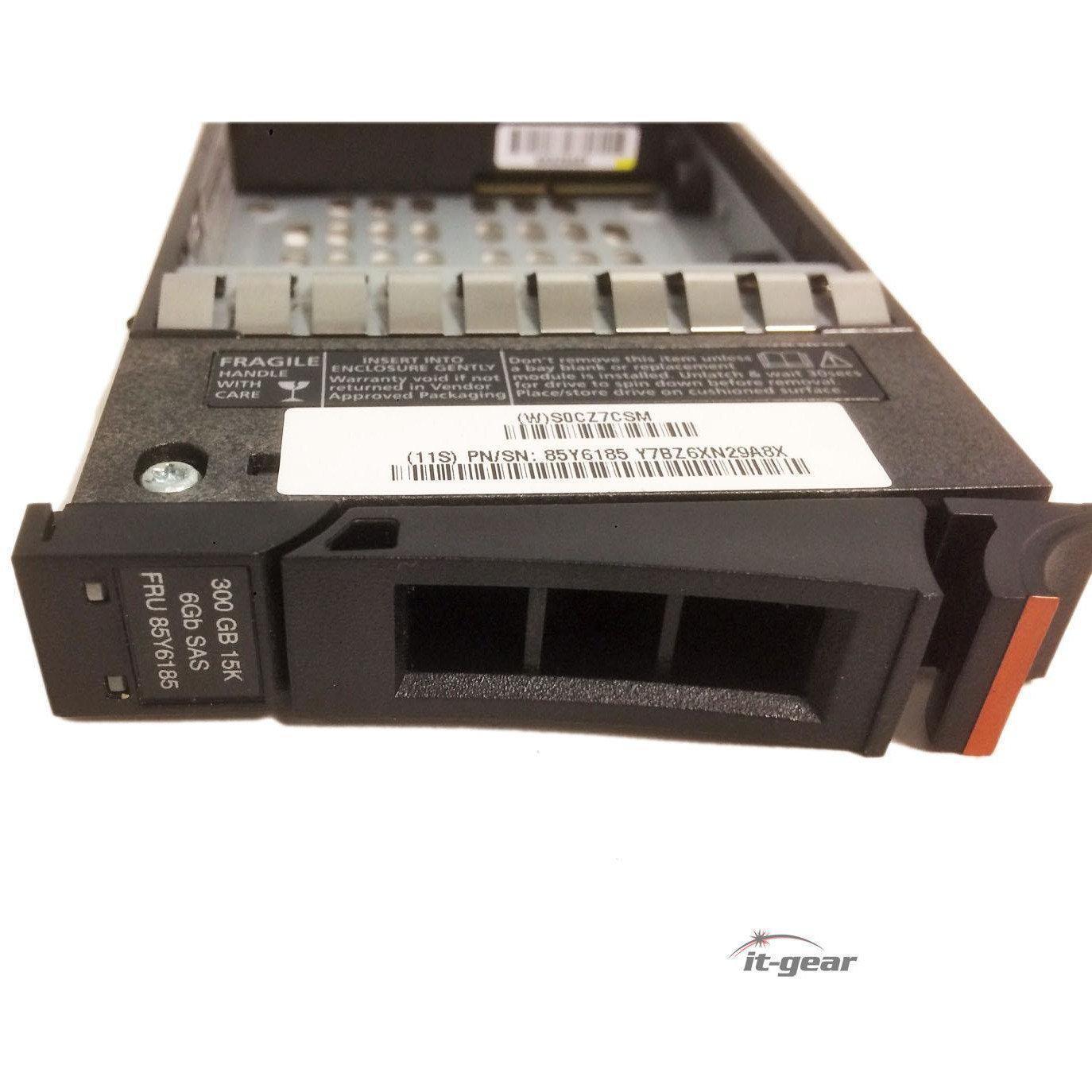 IBM 85Y6185 V7000 300GB 2.5'' 15K 6GB SAS HDD Hard Drive w/Tray 3253-2076 658759207487 - AloinfoUSA