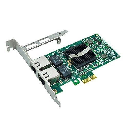 Intel 82576 Chip E1G42ET 1.25G Gigabit PCI Express 2.0 X1 Ethernet Converged Network Adapter (NIC), Dual RJ45 Copper Ports - AloinfoUSA