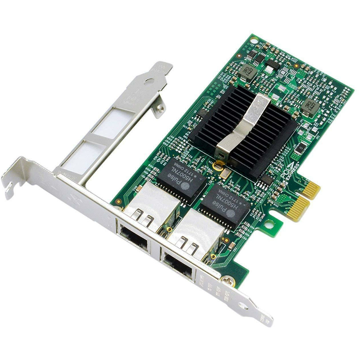 Intel 82576 Chip E1G42ET 1.25G Gigabit PCI Express 2.0 X1 Ethernet Converged Network Adapter (NIC), Dual RJ45 Copper Ports - AloinfoUSA