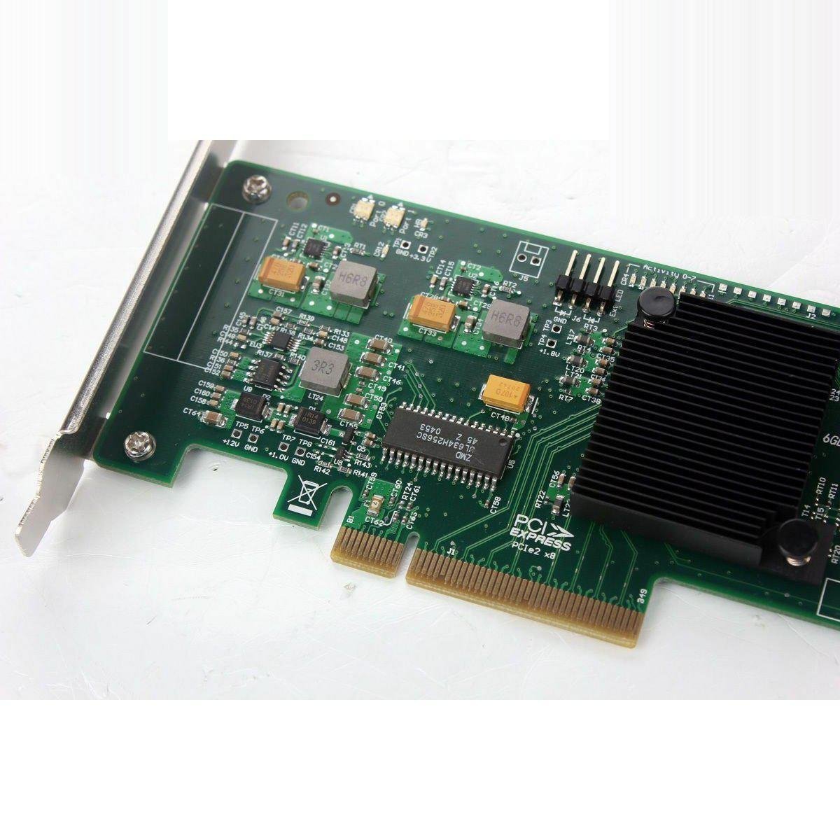 LSI Controller Card SAS 9211-8i IT Mode 8 Port 6Gb/s + 2*SFF-8087 SATA Cable - AloinfoUSA