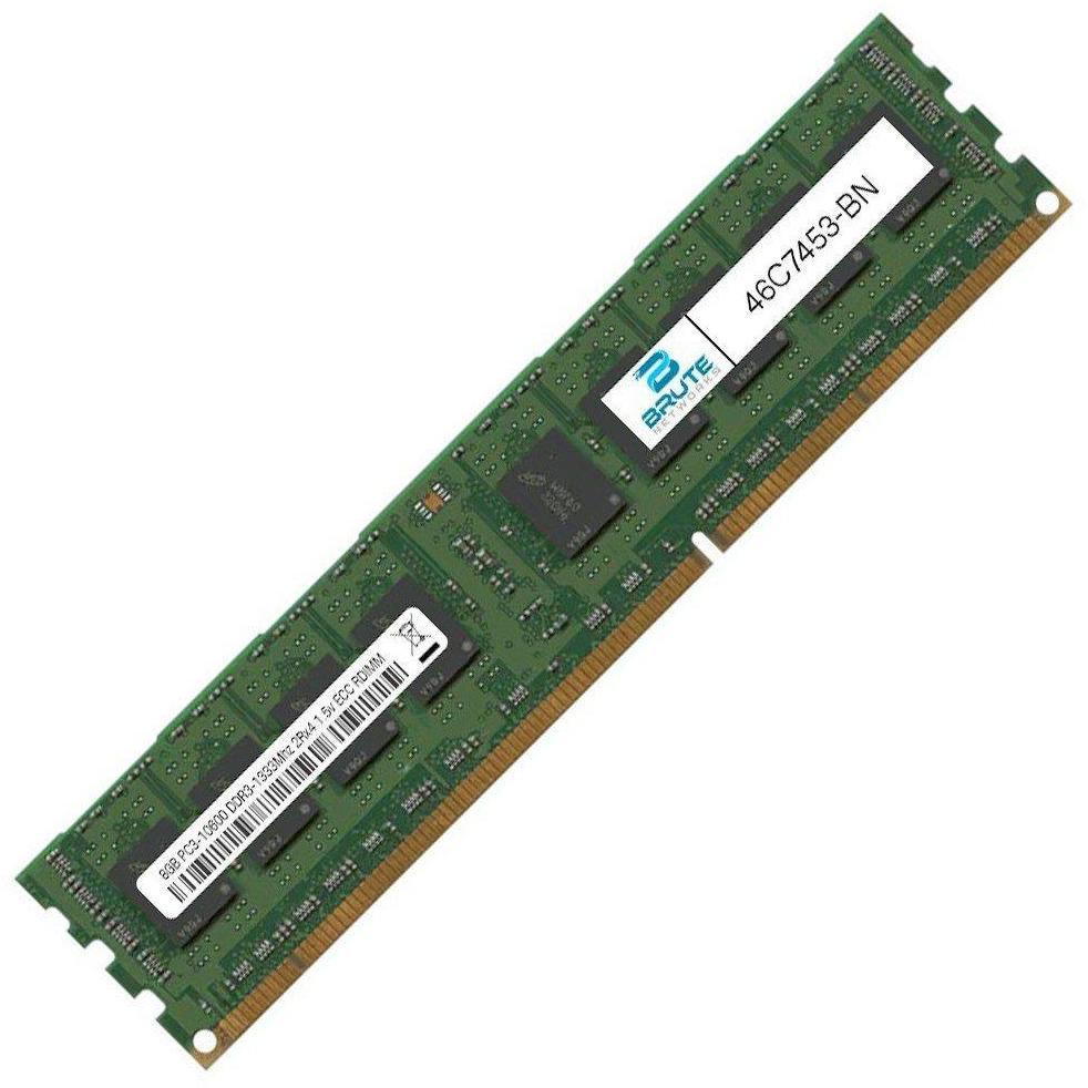 Memória 8GB (2Rx4) DDR3 1333MHz 204-Pin ECC RDIMM PC3-10600 para IBM 46C7453 - AloinfoUSA
