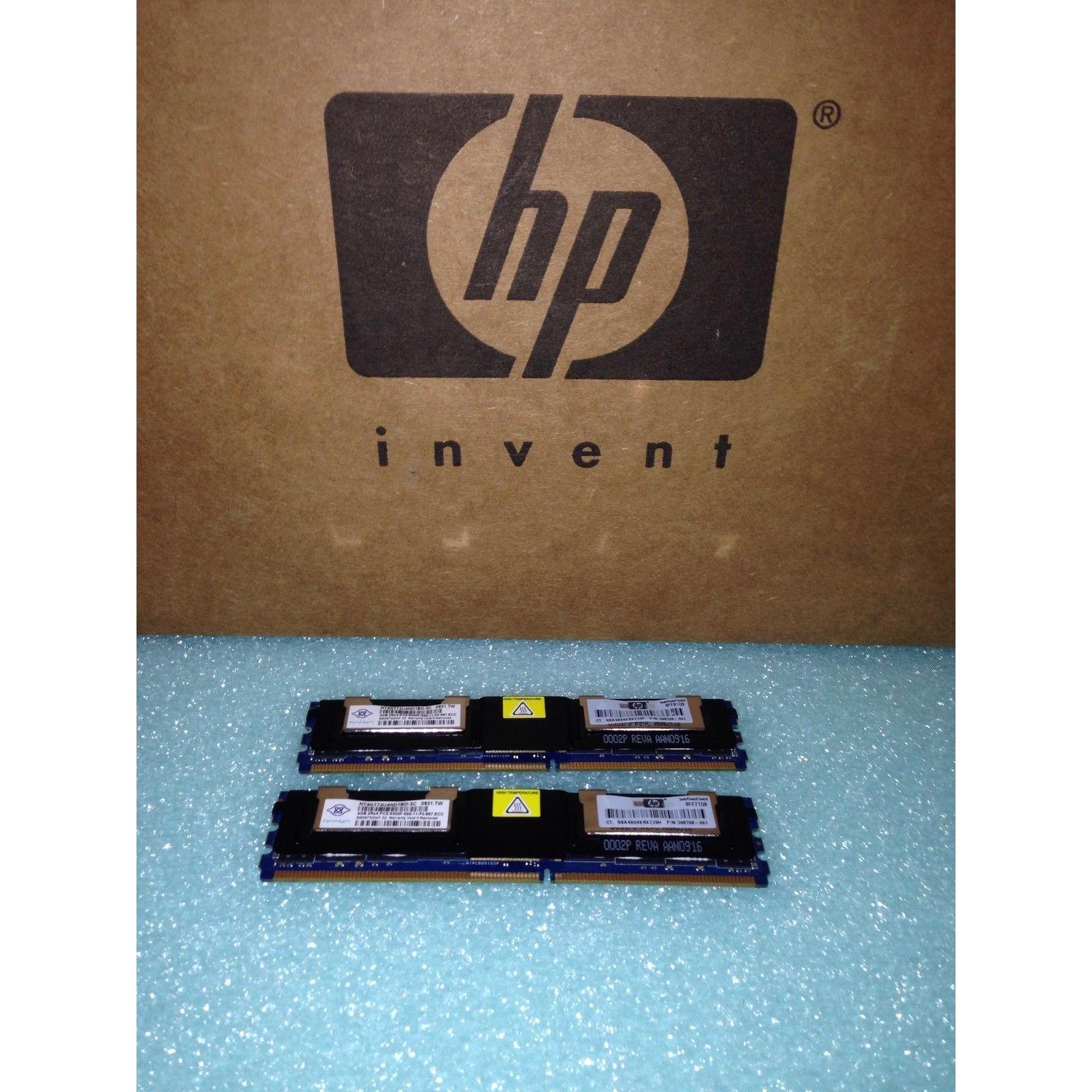 Memoria HP 397415-B21 398708-061 8gb ram (2X4GB) memory kit - AloinfoUSA