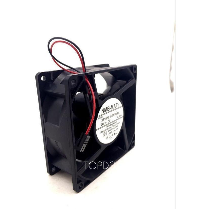 NMB 3615KL-05W-B60 Inverter cooling fan DC24V 0.55A 92*92*38MM 2pin 819599206195 - AloinfoUSA