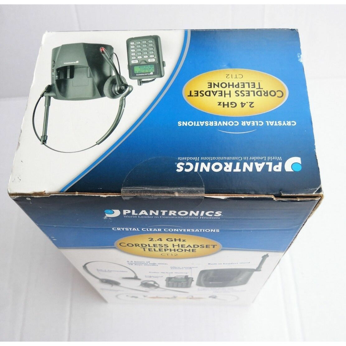 Plantronics CT12 2.4 GHz Cordless Headset Telephone w/ Caller ID - AloinfoUSA