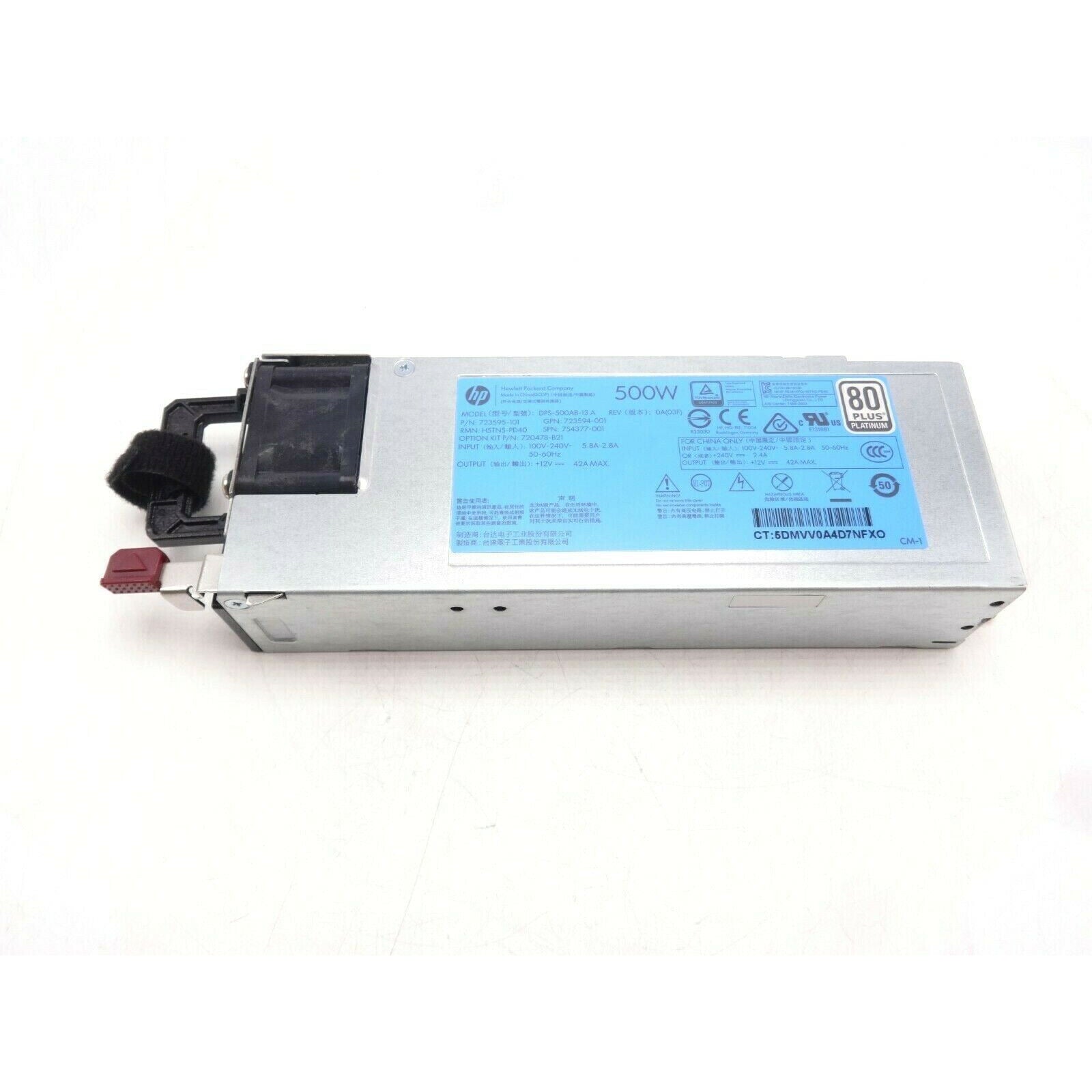 Fonte 720478-B21/754377-001/723595-101/723594-001-DPS-500AB-13A/HP500W FS POWER SUPPLY - AloTechInfoUSA