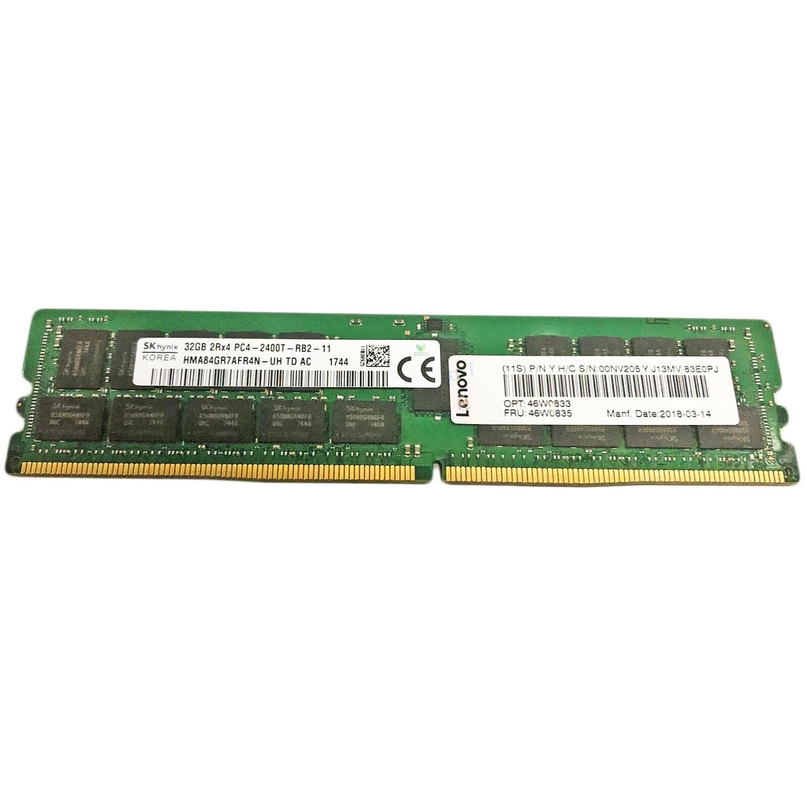 LENOVO 46W0835 32GB 2RX4 PC4-2400T DDR4 MEMORY 46W0833 00NV205 - AloTechInfoUSA