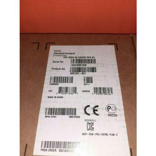 Fonte 820792-B21 - HPE 900W AC 240VDC REDUNDANT PS KIT - MFerraz Tecnologia