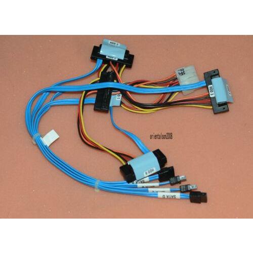 Cabo Dell P459G PowerEdge R410 4-Drop Hard Drive SATA/SAS Data / Power Cable Loom - MFerraz Tecnologia
