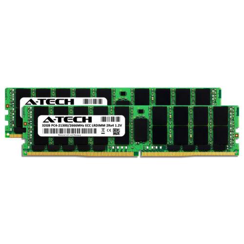 Memoria 64GB 2X 32GB DDR4 2666 PC4-21300 ECC LRDIMM for Dell PowerEdge R6415 Memory RAM - MFerraz Tecnologia