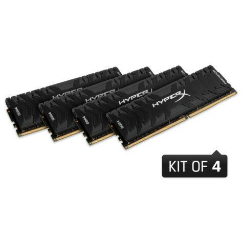 Memoria 64GB Kingston HyperX Predator DDR4 3200MHz PC4-25600 CL16 Quad Memory Kit 4x16GB - MFerraz Tecnologia