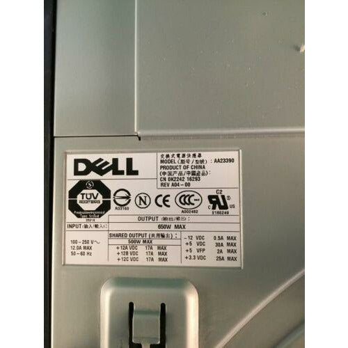 Fonte Dell Precision 670 Poweredge SC1420 650w Power Supply - K2242 G1767 - MFerraz Tecnologia