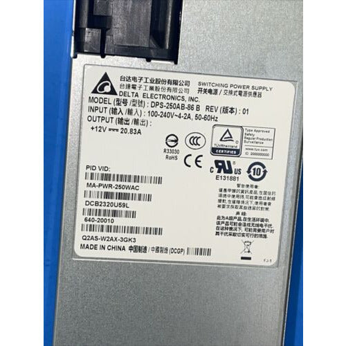 DELTA ELECTRONICS SWITCHING POWER SUPPLY DPS-250AB-86 B - MFerraz Technology ITFL