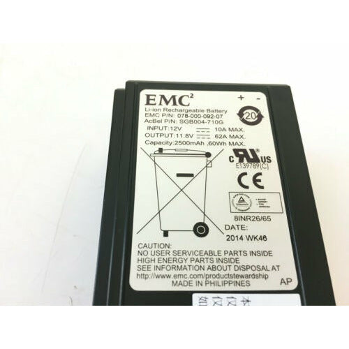 Bateria EMC AcBel SGB004 Lithium-Ion BBU Universal Battery VNX5200/5400 - 078-000-092-07 - MFerraz Tecnologia