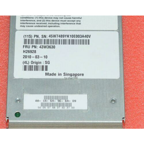 Controladora IBM Bladecenter S SAS Raid Modulo Controllore Modulo - 43W3630 - MFerraz Tecnologia