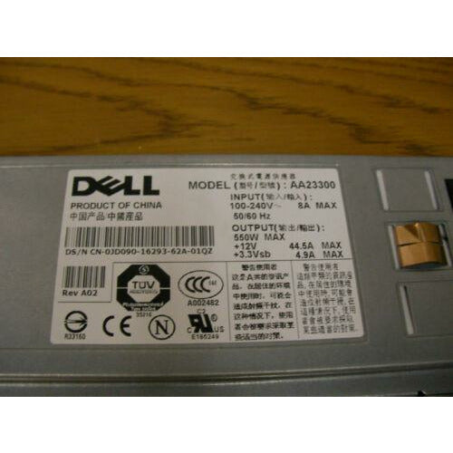Fonte Dell Poweredge 1850 Server Power Supply Module JD090 AA23300 Redundant - MFerraz Tecnologia