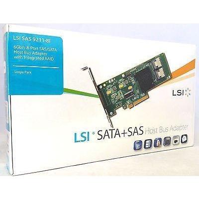 SAS9211-8I 8PORT Int 6GB Sata+SAS Pcie 2.0 - AloinfoUSA