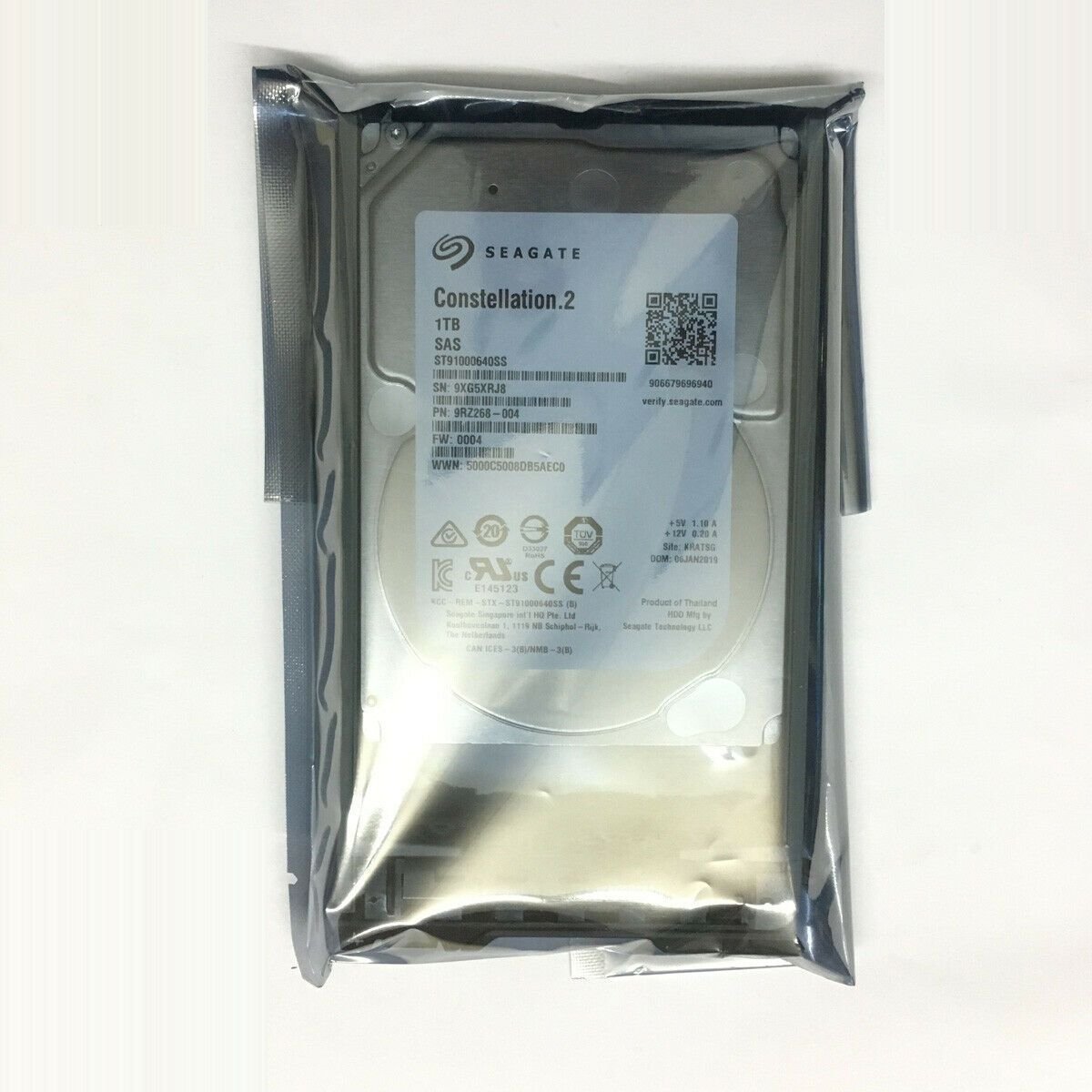 Seagate 1TB SAS 2.5" 6gbps HARD DRIVE FITS DELL SERVER R610 R620 R630 R710 R720 763649030479 - AloinfoUSA