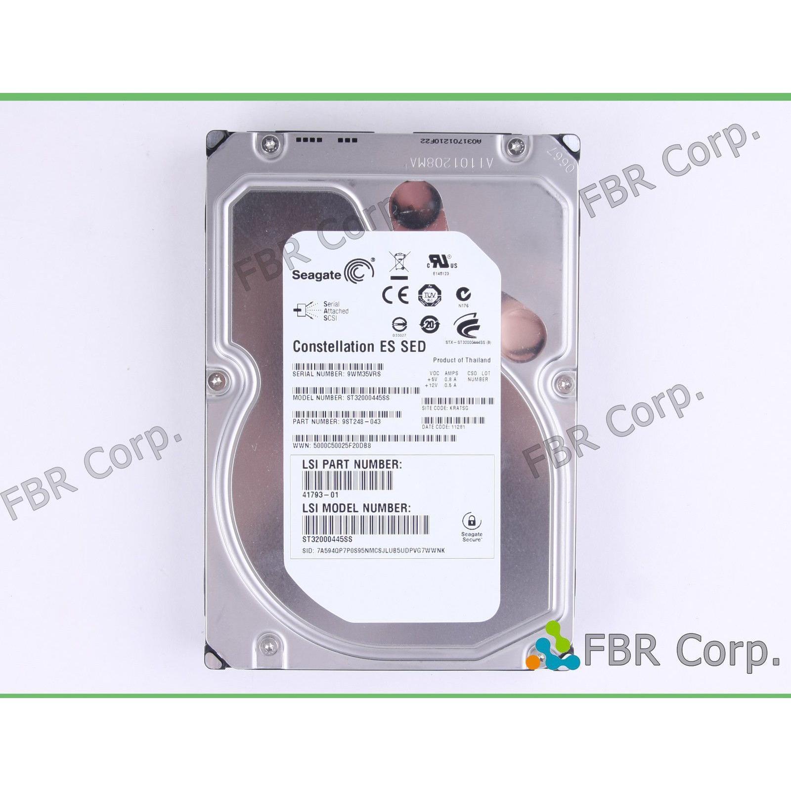 Seagate Constellation ES SED 2TB 3.5 SAS HDD 9ST248 ST32000445SS Hard Drive - AloinfoUSA