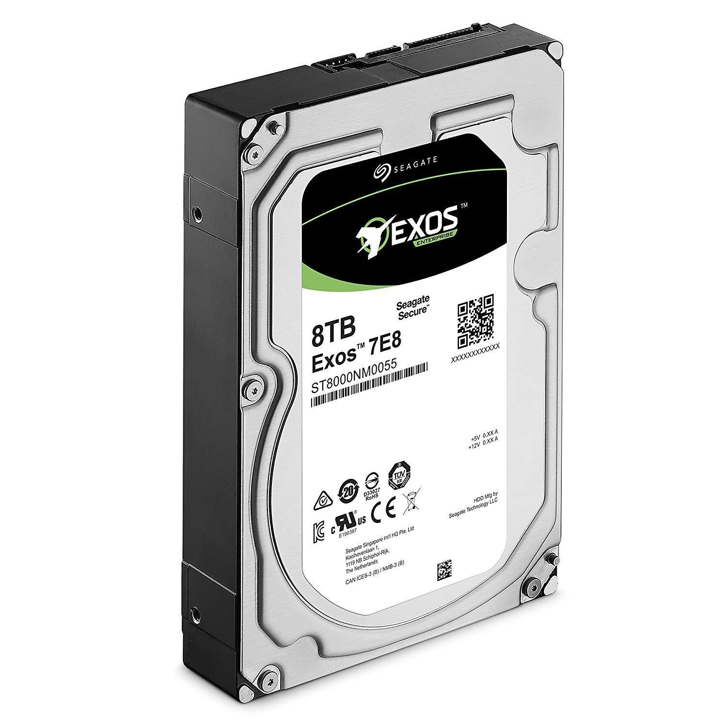 Seagate Exos 7E8 8TB 512e SATA 256MB Cache 3.5-Inch Enterprise Hard Drive (ST8000NM0055) - AloinfoUSA