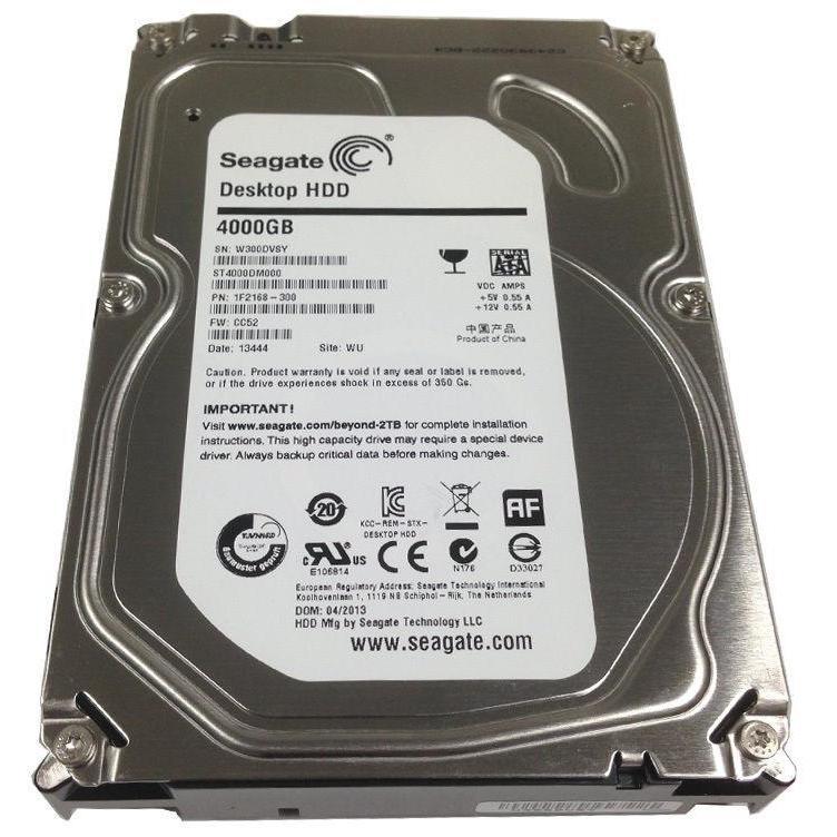 Seagate ST4000DM000 4TB 5900RPM 64MB SATA III 6.0Gb/s 3.5" Desktop Hard Drive 763649036327 - AloinfoUSA